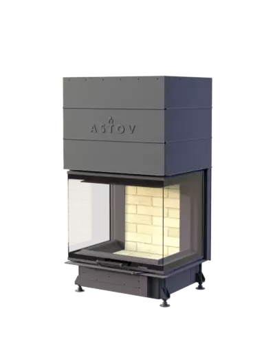 КАМИННАЯ ТОПКА АСТОВ П3С 7057 (без шибера, футеровка Trid)